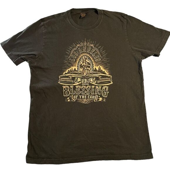 Lucky Brand Graphic ‘Blessing of the Cars’ Short sleeve T-shirt size Large - Picture 2 of 5